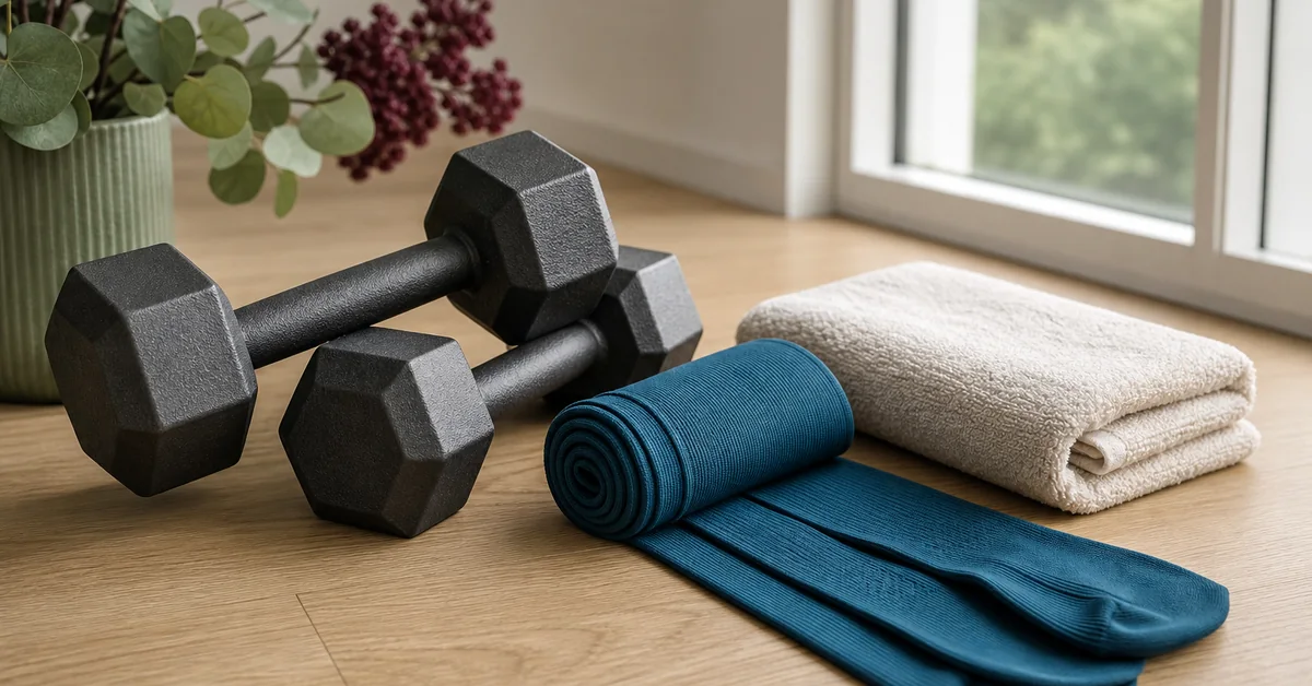 Person beim Krafttraining mit Hantel